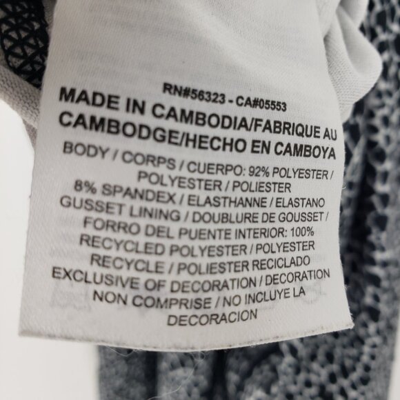 3/$25 Nike Animal Cheetah Print Athletic Leggings XS Dri Fit Active Capri Black - Picture 8 of 8